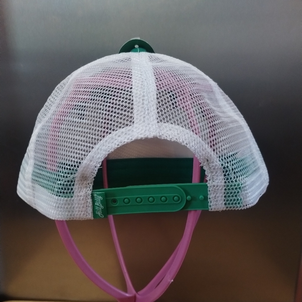 Hill Billy Trucker Hat Green & White Mesh Snapback Cap Retro Country Style NWT - Picture 3 of 3